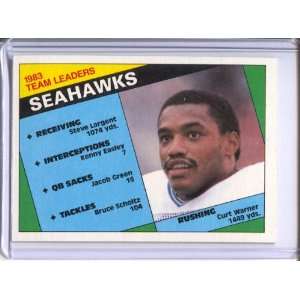  1984 Topps #188 Seahawks TL/C.Warner Sports Collectibles