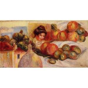   Pierre Auguste Renoir   24 x 12 inches   Still Life with Fruit Home