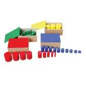 Montessori Sensorial Complete Package, incl. Pink Tower, Cylinder 