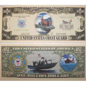  Set of 10 Bills US Coast Guard Million Dollar Bill Toys & Games