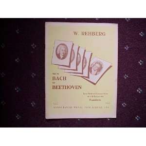 Sheet Music From Bach to Beethoven, Easy Original Compositions of Old 