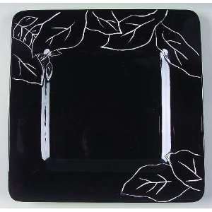  Laurie Gates Anna Black Dinner Plate, Fine China 
