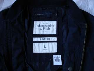 abercrombie men jacket coat sentine color dark olive size s