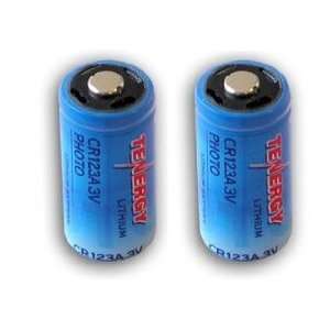  TWO Tenergy CR123A 3V Lithium Photo Battery High capacity 
