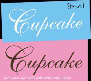   decor and popular French bakery craft Signs with Stencils by Joanie