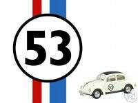 Herbie   Love Bug Race Car 53 Iron on transfer 5x7  