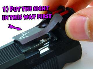   and Rear Sight ( Fiber) For Airsoft IPSC TM 5.1 (aip_51_100)  