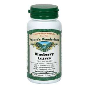 Natures Wonderland Blueberry Leaves, 60 Capsules Health 