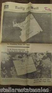 Winston Churchill Death (((((HUGE LOT))))) Original Vintage Newspapers 