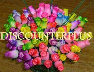  Roses Artificial Wooden Flower Bouget Bud DZ Spray Wholesale  