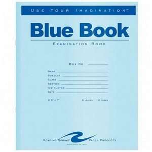  Roaring Spring Paper Products Blue Exam/Testing Booklet 