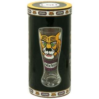 LSU Tigers 2pc Hand Painted 22oz Pilsner Beer Glass Set  