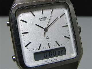 Vintage 1983 SEIKO Digital Analog Quartz watch [H449 5050] SS  