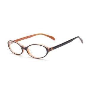   HT047 prescription eyeglasses (Black/Orange)