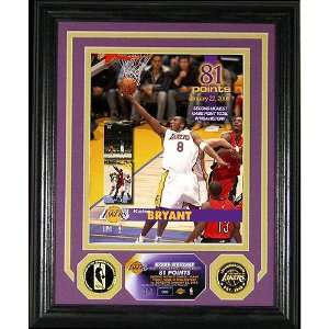 Kobe Bryant Los Angeles Lakers 81 Points Photo Mint  
