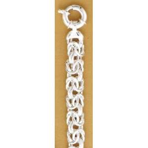   Silver Bracelet, 7 in long, 160 Gage Byzantine , 28.9 grams Jewelry