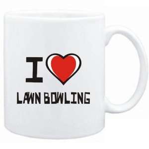  Mug White I love Lawn Bowling  Sports