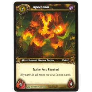 Apocanon UNCOMMON #107   World of Warcraft TCG Servants of 