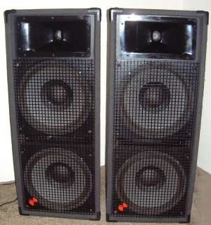 Front View of a pair of Professional Audio Systems ( PAS ) T1550 