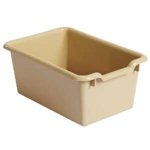 Early Childhood Resources 10Pk Tote Bins with Scoop Front   Sand
