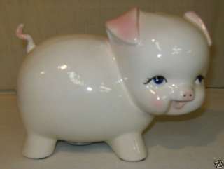Piggy Bank Curly Tail  Ceramic 9L Must See Signed NEW  