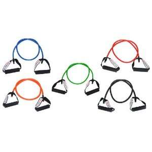 Resistance Bands by Bands Pro   5 Bands Set (With Attached Handles 