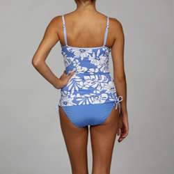 Jag Womens Monotone Floral Tankini 2 piece Swimsuit  