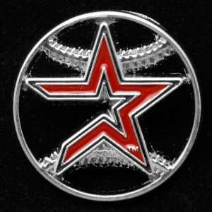  Houston Astros Team Logo Cut Out Baseball Pin Sports 