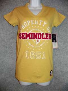 NWT FLORIDA STATE SEMIONOLES Womens T Shirt Size S M L  
