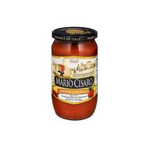 Mario Cisaro, Sauce Psta Pepper & Tomato, 25.4 Ounce (6 Pack)
