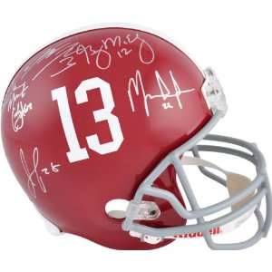  Alabama Crimson Tide Team Autographed Helmet  Details 6 