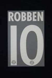 Bayern Munich Away Champions league print  Robben #10  