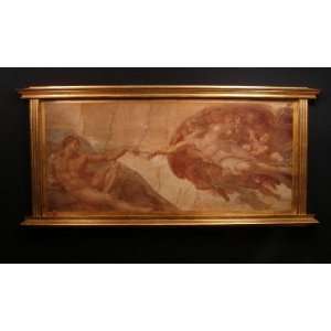  Creation of Man by Michelangelo Plaque   66 x 31
