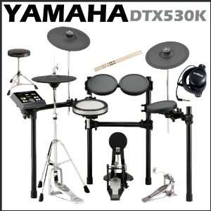  Yamaha DTX530K Electronic Drum Set + Yamaha Stereo 
