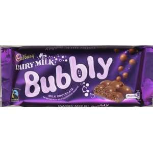 Cadbury Dairy Milk Bubbly Milk Chocolate with Milk Chocolate Bubbles 