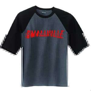  Smallville Logo Gray Raglan T Shirt Large Toys & Games