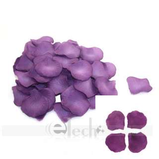 1200 PCS Dark Purple Silk Rose Petals Wedding Party Flowers 