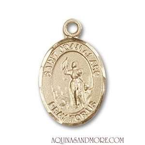  St. Joan of Arc Small 14kt Gold Medal Jewelry