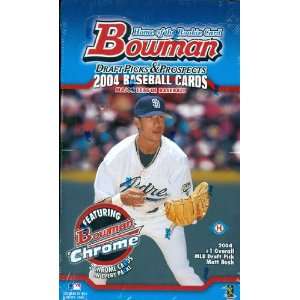 2004 Bowman Baseball Draft Picks & Prospects Cards Wax Box (Hobby 