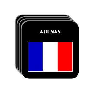 France   AULNAY Set of 4 Mini Mousepad Coasters