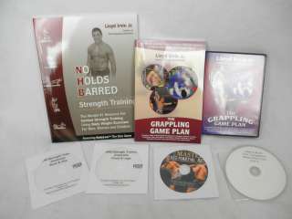 GRAPPLING No Holds Barred BOOKS & 4 DVD/1 AUDIO1804KC  