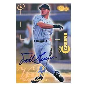 Todd Greene Autographed / Signed 1996 Classic Authentic Visions 