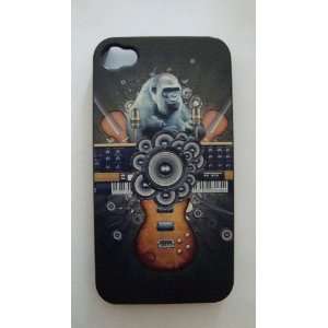   iPhone 4 with Prominent Stereo Sculpture Guitar Cell Phones