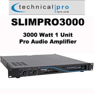 Technical Pro SLIMPRO3000 DJ Amplifier 3000 Watt New  