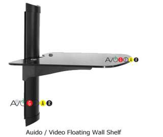 AUDIO VIDEO Component Tempered GLASS WALL MOUNT SHELVES  