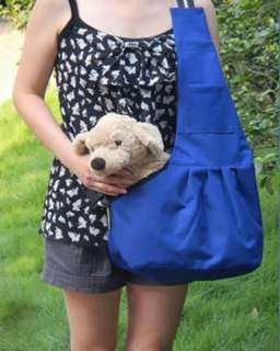 Blue Oxford Cloth Sling Pet Dog Carrier Bag 3 Size NEW  