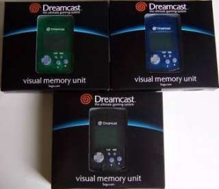 Official Sega Original Genuine Dreamcast VMU Memory Black + Blue 