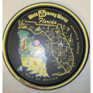  Vintage Disney World Mickey Mouse Metal 12 Serving Tray 