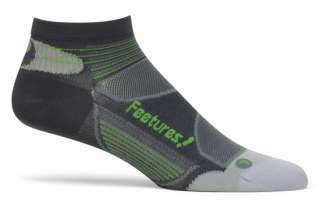 Feetures socks Elite carbon/green low cut 1p  