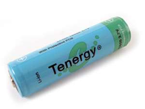 Tenergy Li Ion 18650 3.7V 2600mAh Battery w/ PCB (Button Top 